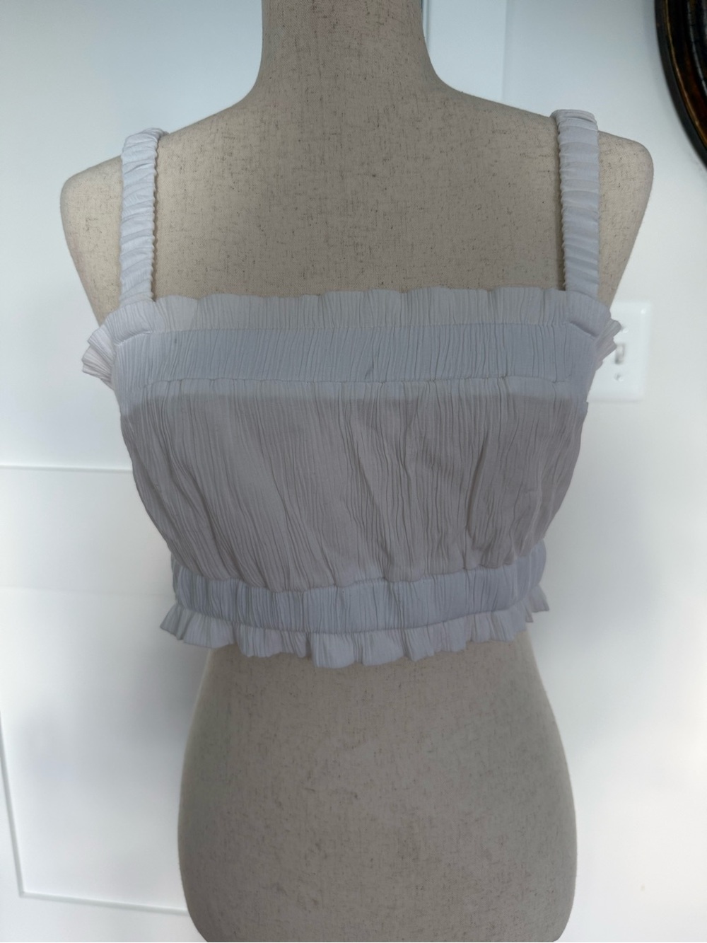 White crop top
